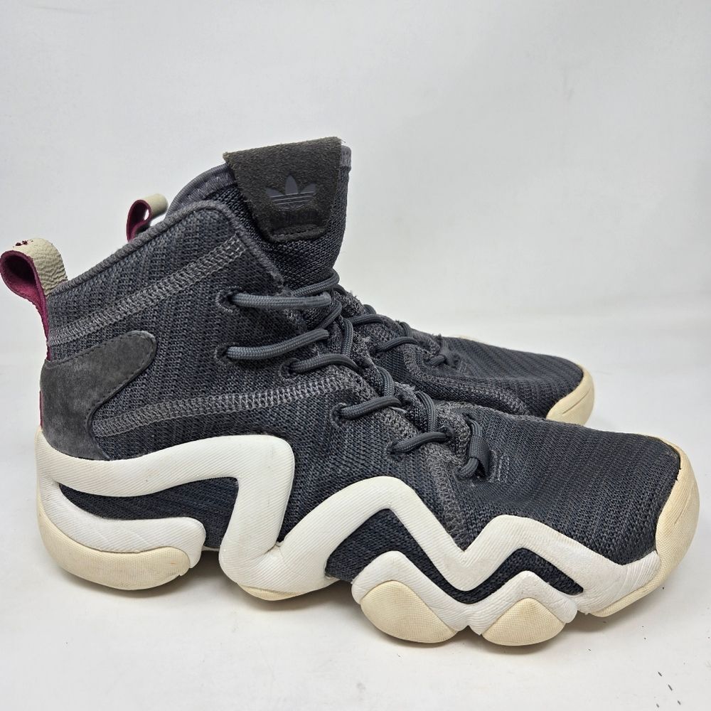 ADIDAS Crazy 8 ADV Women's Size 6‎ Gray Sneakers Gray And White